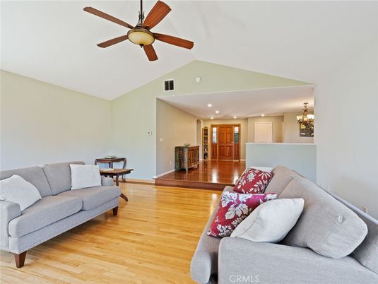 Chandelier, Interior, Living room, Recessed Lighting, Wood Texture Flooring