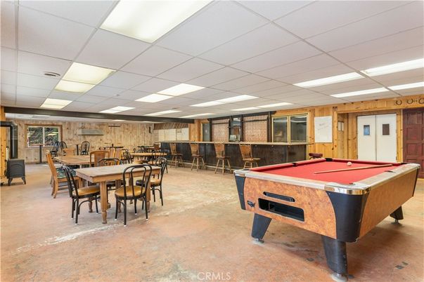 Billiard Table, Dining room, Game Room, Interior, Recessed Lighting, Wooden Walls
