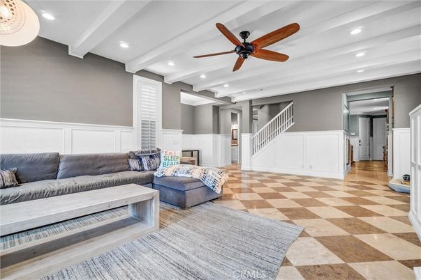 Interior, Living room, Recessed Lighting