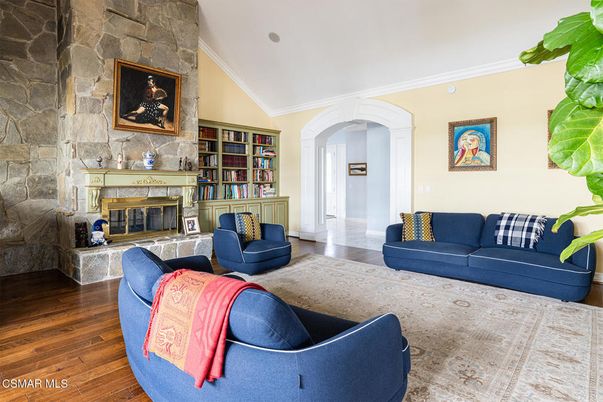 Fireplace, Interior, Living room, Stone Walls, Wood Texture Flooring