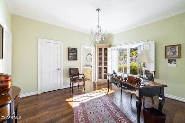 Chandelier, Home Office, Interior, Wood Texture Flooring