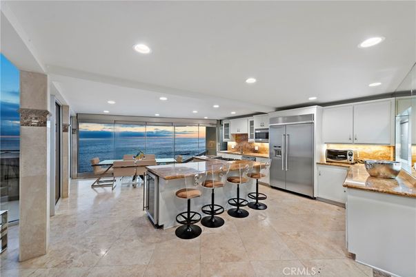 Dining room, Interior, Kitchen, Recessed Lighting, Stainless Steel Appliances, Water