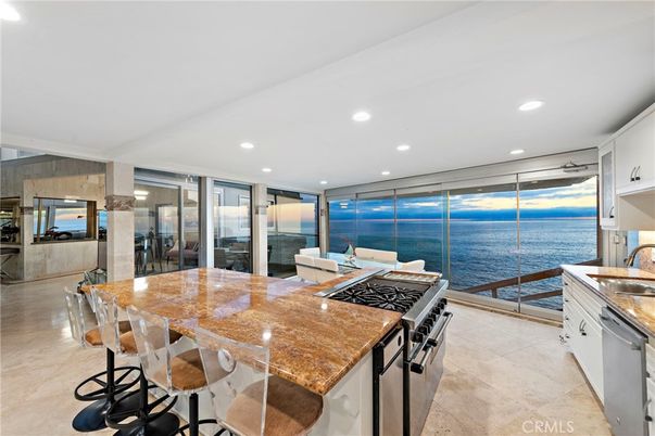 Interior, Kitchen, Recessed Lighting, Stainless Steel Appliances, Water