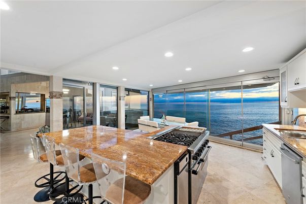 Interior, Kitchen, Recessed Lighting, Stainless Steel Appliances, Water