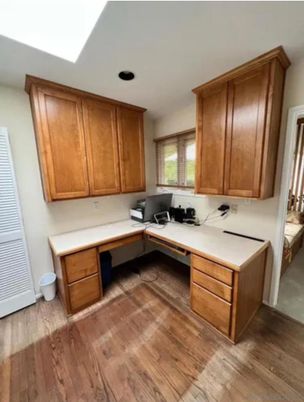 Home Office, Interior, Wood Texture Flooring