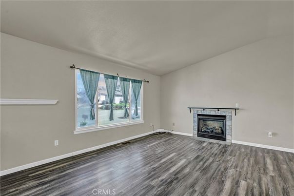 Empty room, Fireplace, Interior, Wood Texture Flooring