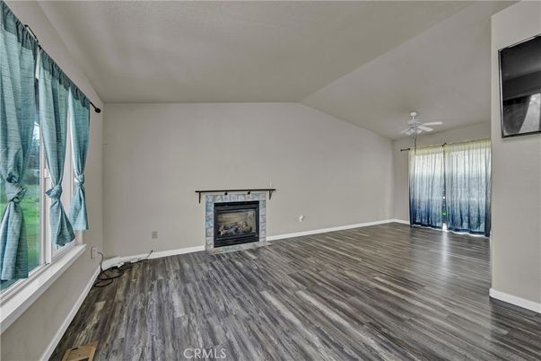 Empty room, Fireplace, Interior, Wood Texture Flooring