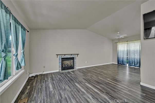 Empty room, Fireplace, Interior, Wood Texture Flooring