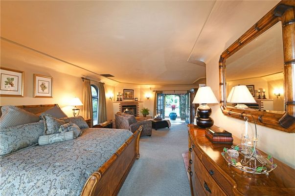Bedroom, Fireplace, Interior