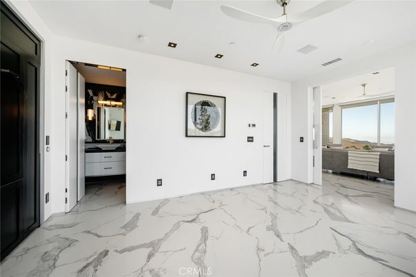 Bathroom, Interior, Marble, Recessed Lighting