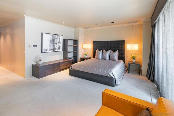 Bedroom, Interior, Pendant Lights, Recessed Lighting