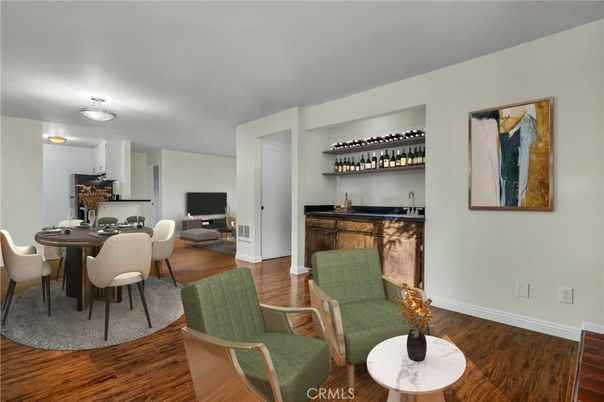 Dining room, Interior, Wood Texture Flooring