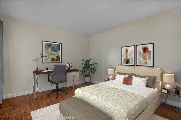 Bedroom, Home Office, Interior, Wood Texture Flooring