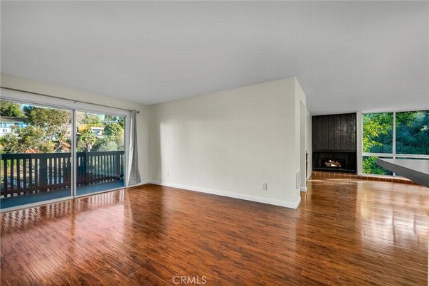 Empty room, Fireplace, Interior, Wood Texture Flooring