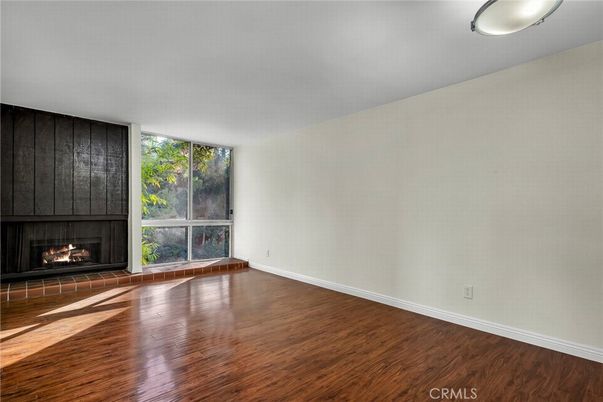 Empty room, Fireplace, Interior, Wood Texture Flooring
