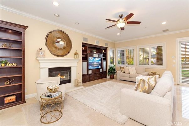 Fireplace, Interior, Living room, Recessed Lighting