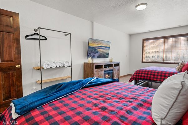 Bedroom, Fireplace, Interior