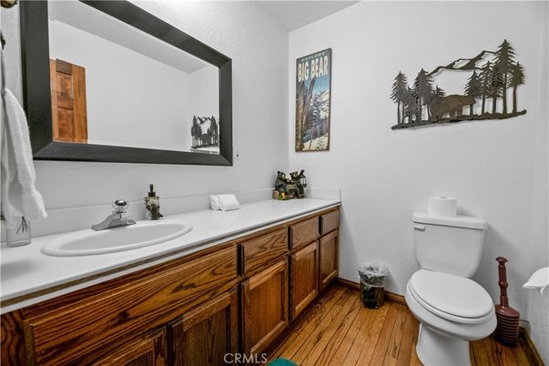 Bathroom, Dual Sink Vanities, Interior, Wood Texture Flooring
