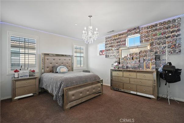Bedroom, Chandelier, Interior, Recessed Lighting