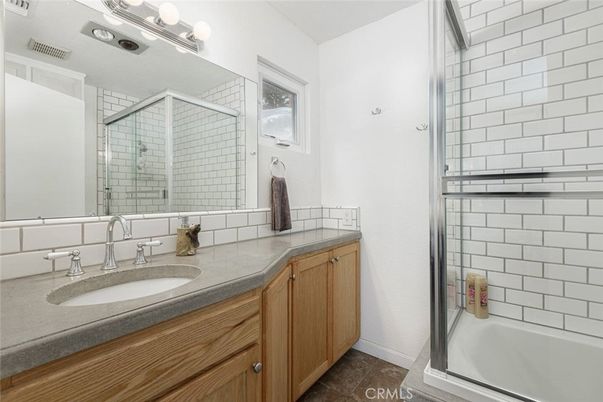 Bathroom, Dual Sink Vanities, Glass Shower, Interior