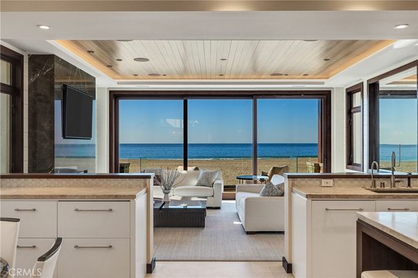Interior, Living room, Recessed Lighting, Water, Wooden Ceilings