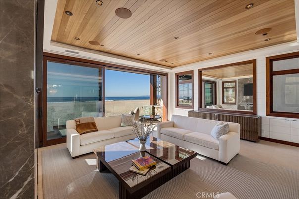 Interior, Living room, Recessed Lighting, Water, Wooden Ceilings