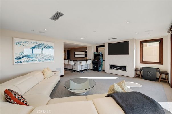 Fireplace, Interior, Living room, Recessed Lighting