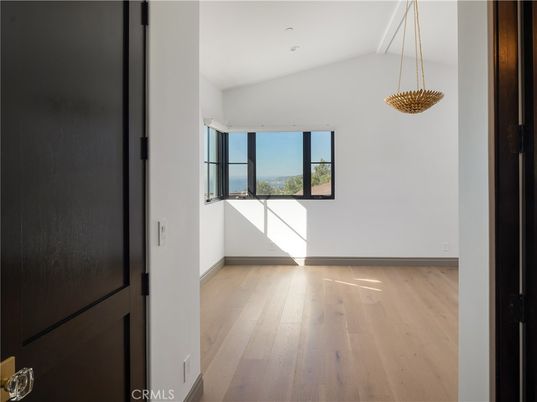 Empty room, Interior, Pendant Lights, Recessed Lighting, Wood Texture Flooring