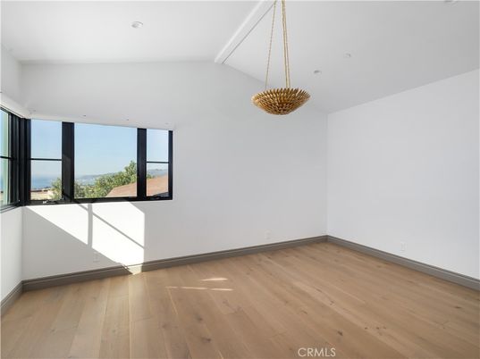 Empty room, Interior, Pendant Lights, Recessed Lighting, Wood Texture Flooring