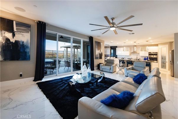 Interior, Kitchen, Living room, Marble, Recessed Lighting, Stainless Steel Appliances
