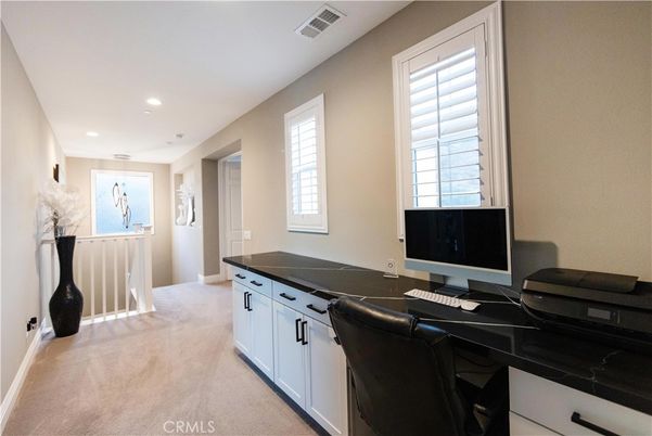 Home Office, Interior, Recessed Lighting