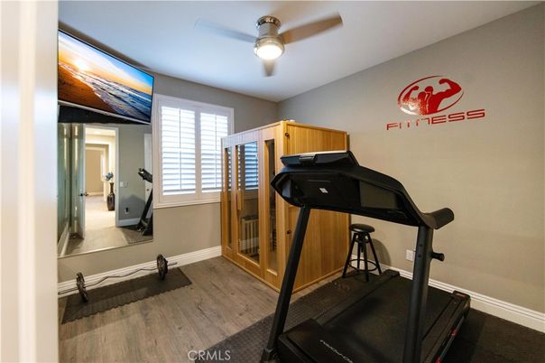 Fitness Equipment, Interior, Wood Texture Flooring