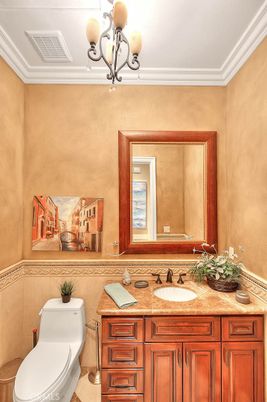 Bathroom, Chandelier, Interior