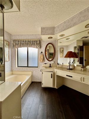 Bathroom, Dual Sink Vanities, Interior, Wood Texture Flooring