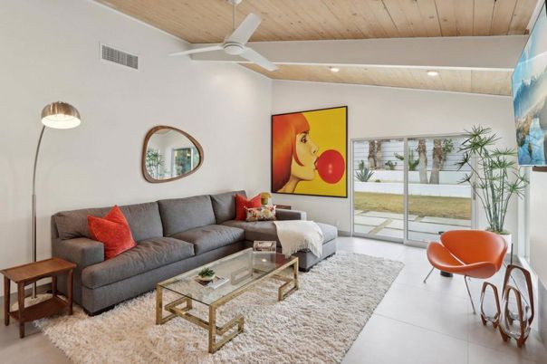 Interior, Living room, Recessed Lighting, Wooden Ceilings