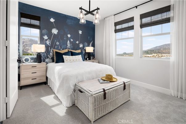 Bedroom, Interior, Pendant Lights
