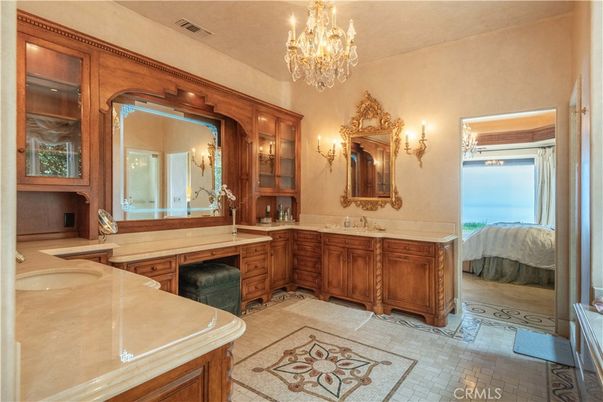 Bathroom, Chandelier, Dual Sink Vanities, Interior