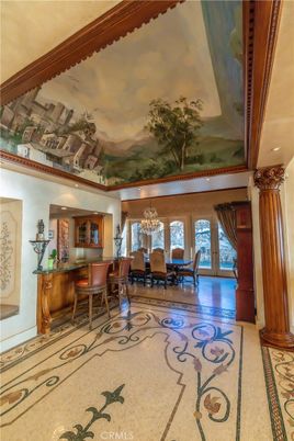 Chandelier, Dining room, Interior, Recessed Lighting