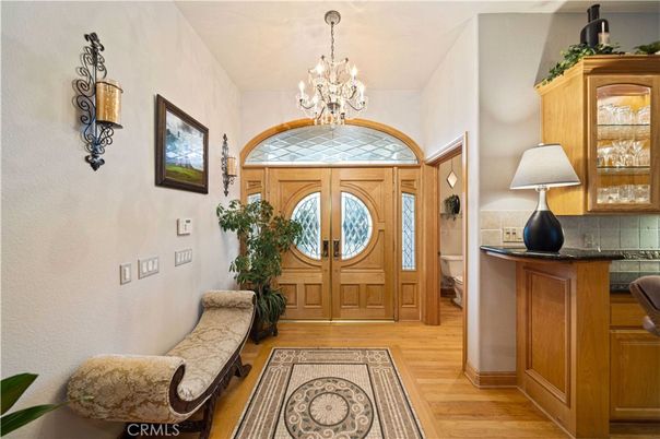 Chandelier, Interior, Wood Texture Flooring