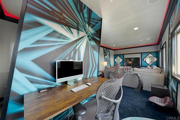 Home Office, Interior, Recessed Lighting