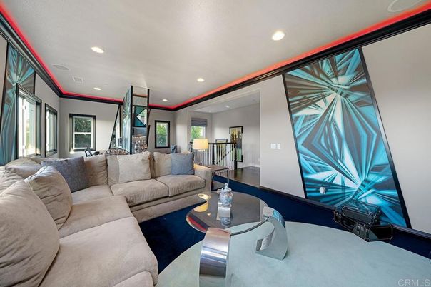 Interior, Living room, Recessed Lighting