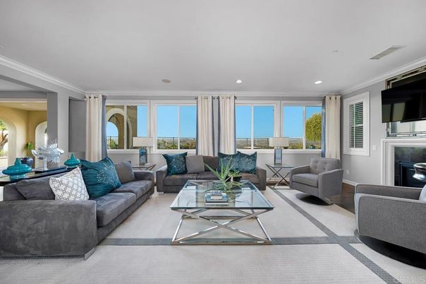 Fireplace, Interior, Living room, Recessed Lighting, Water