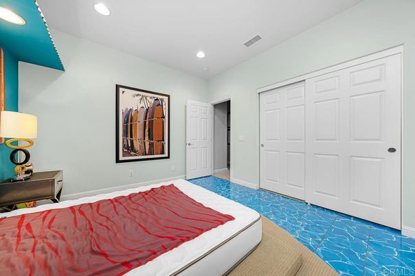 Bedroom, Interior, Recessed Lighting