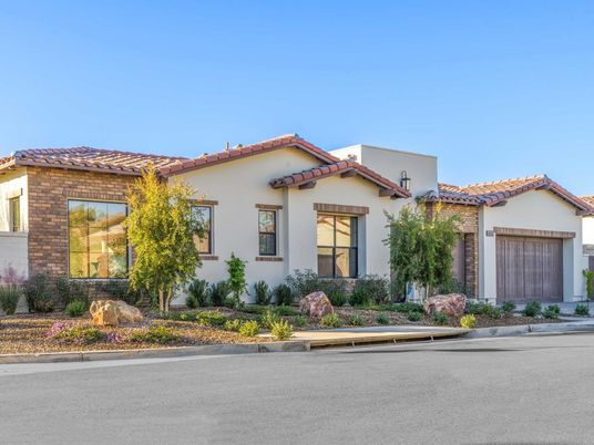 Attached, Exterior, Facade, Spanish Mediterranean