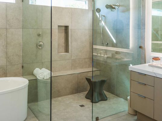 Bathroom, Glass Shower, Interior