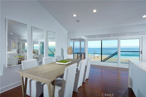 Dining room, Interior, Recessed Lighting, Water, Wood Texture Flooring