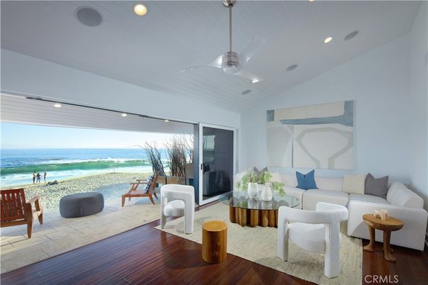 Interior, Living room, Recessed Lighting, Water, Wood Texture Flooring