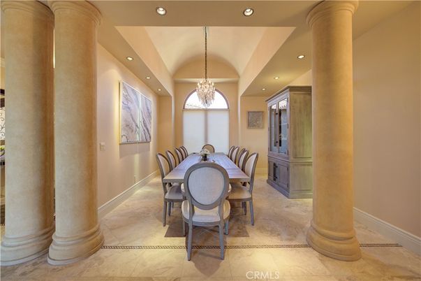 Chandelier, Dining room, Interior, Recessed Lighting