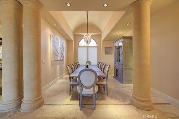 Chandelier, Dining room, Interior, Recessed Lighting