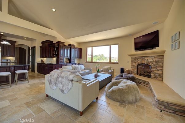 Fireplace, Interior, Living room, Recessed Lighting